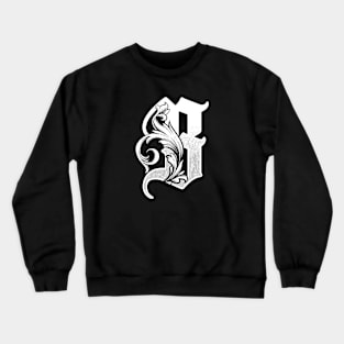 illustration of B font vintage style hand drawing design Crewneck Sweatshirt